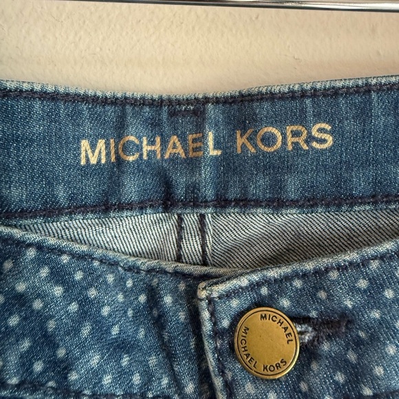 Michael Kors Blue Polka Dot Denim - Picture 2 of 6